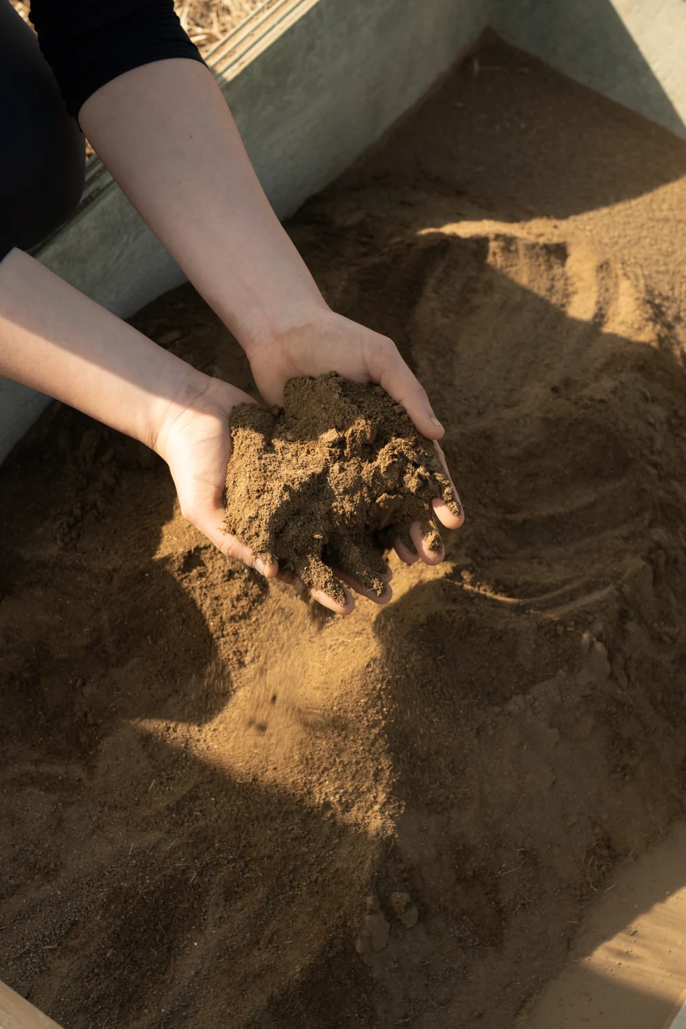 Recycled earth from MAANA’s Atelier, part of the Annex material story